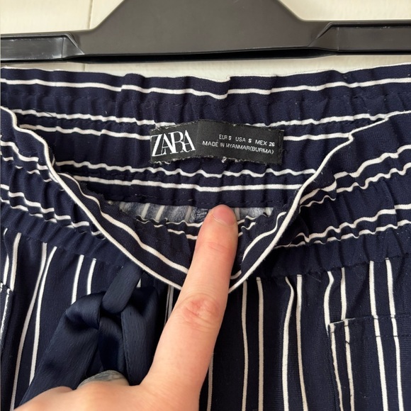 🎉4/30$🎉 ZARA Striped Drawstring Pants – Size Small - Picture 3 of 5